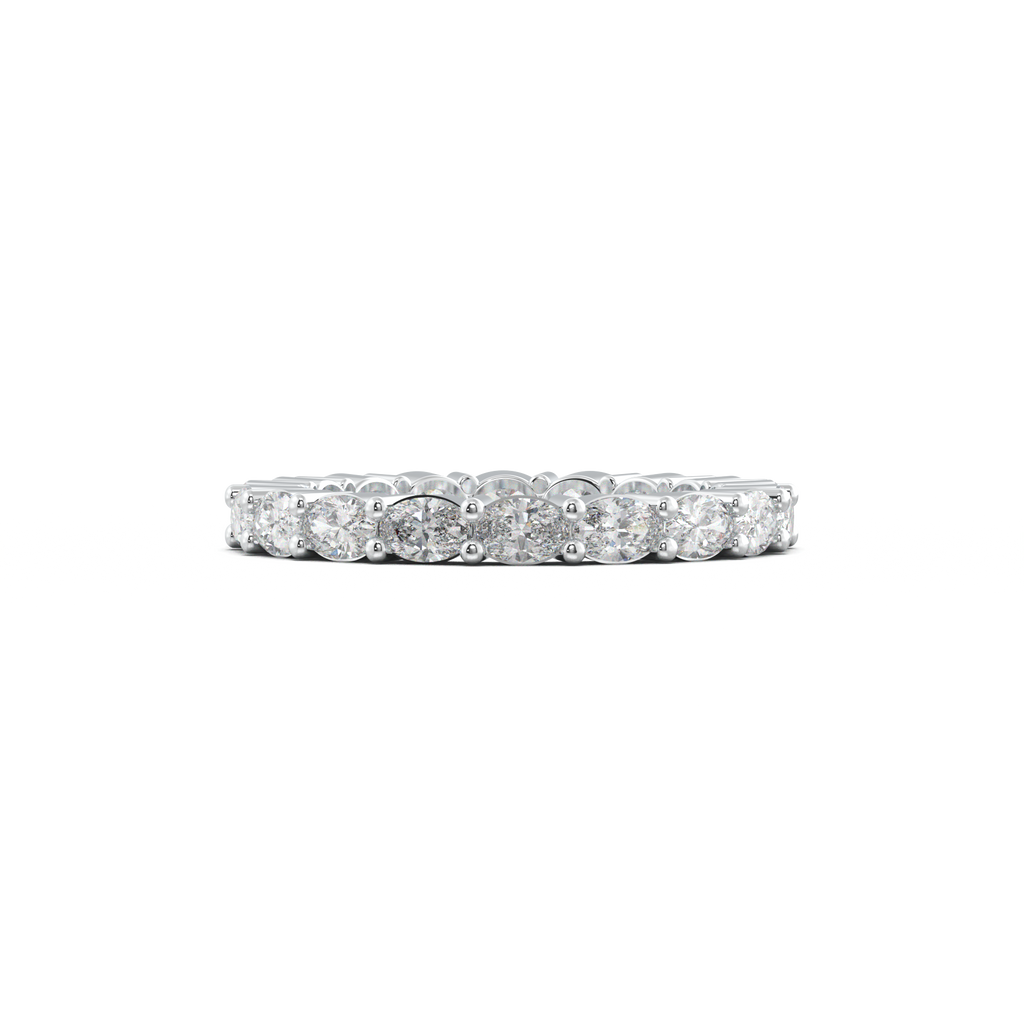 Oval Eternity Wedding Band