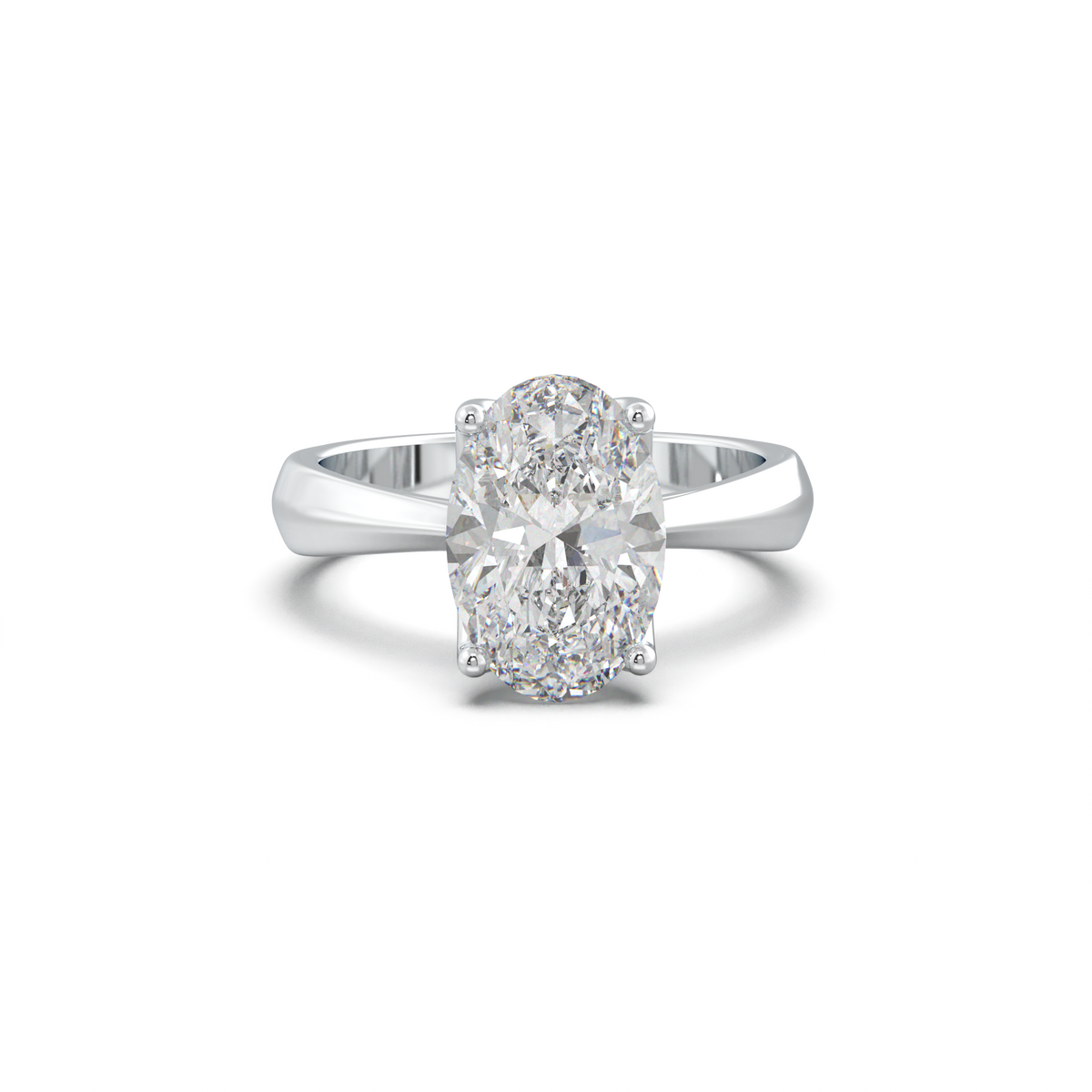 Oval Solitaire Engagement Ring