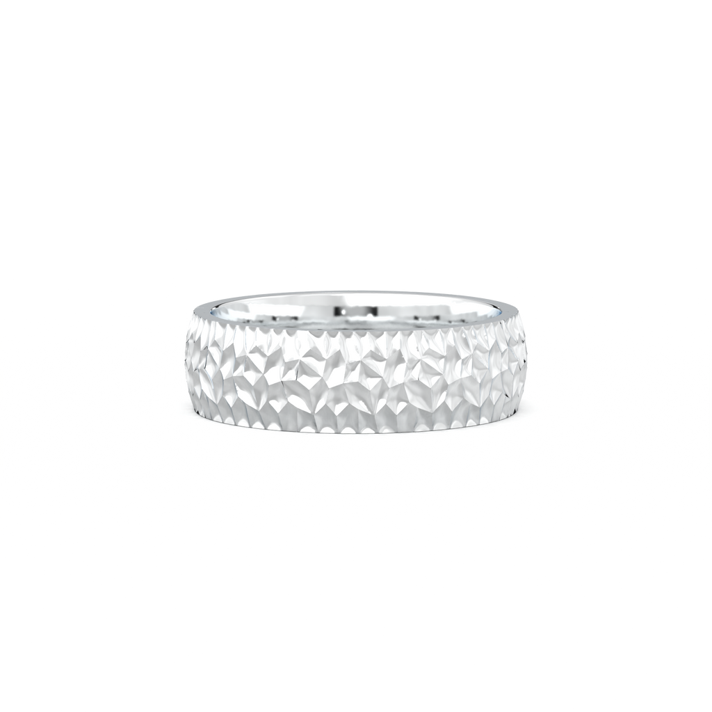 Hammered Texture Men's Band