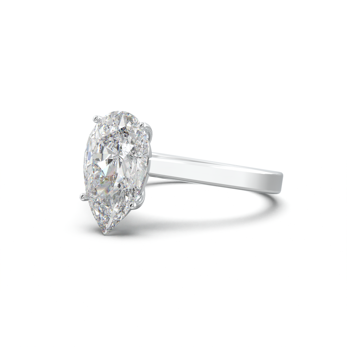 Pear Solitaire Engagement Ring