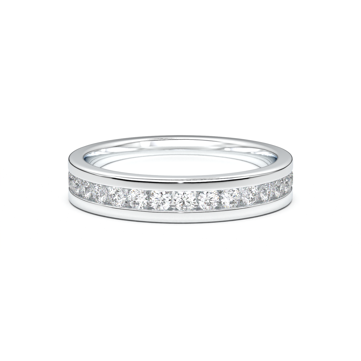 Channel-Set Diamond Men's Band