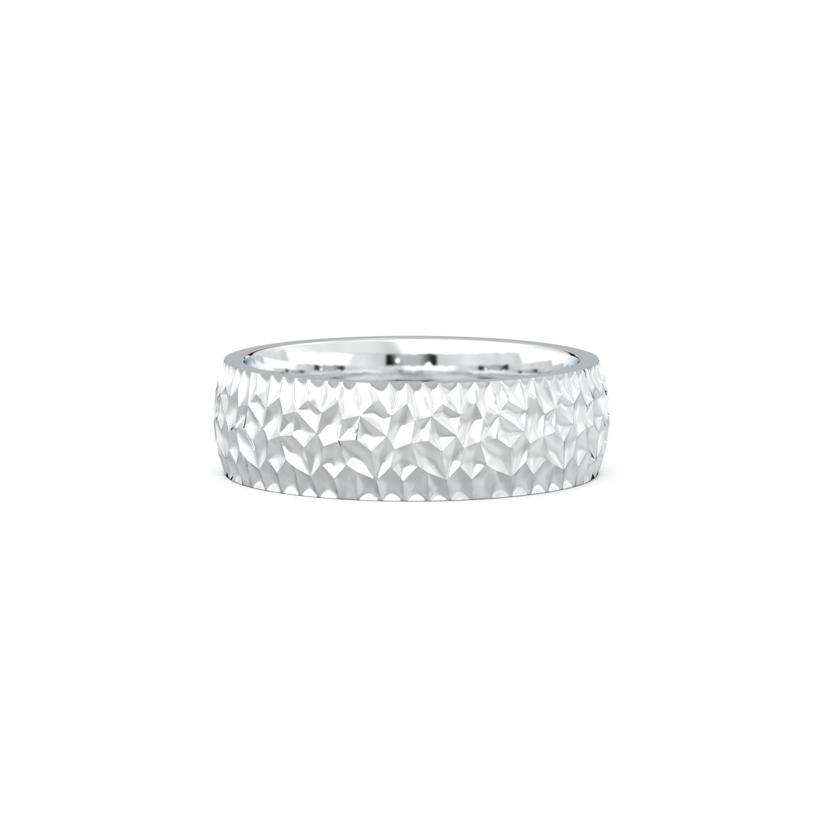 Hammered Texture Men's Band