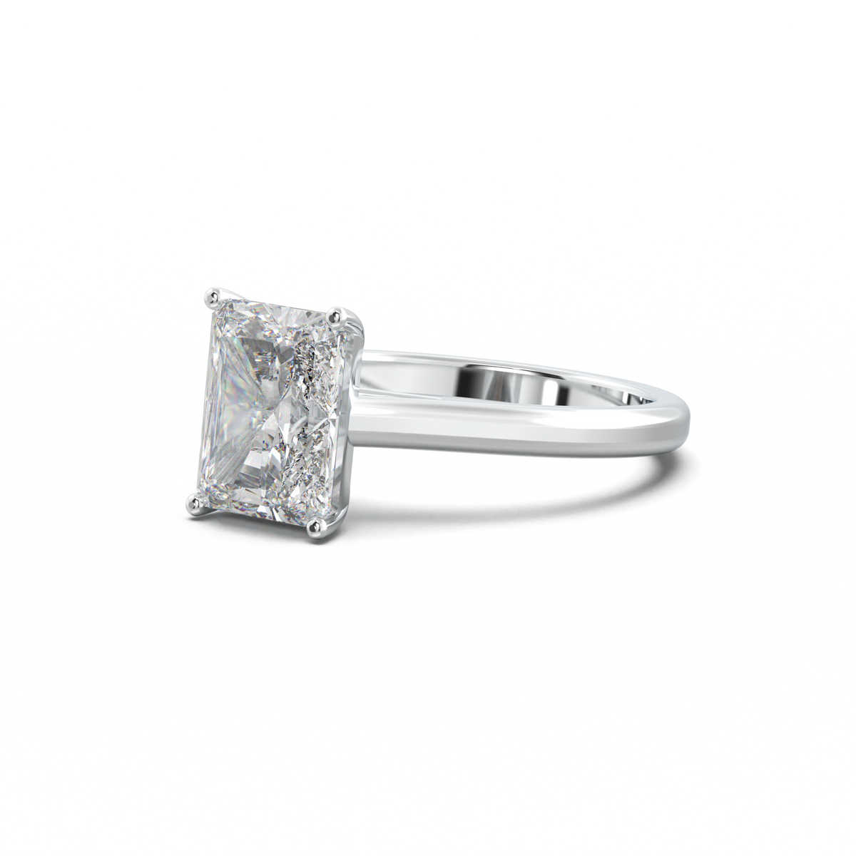 Radiant Solitaire Engagement Ring