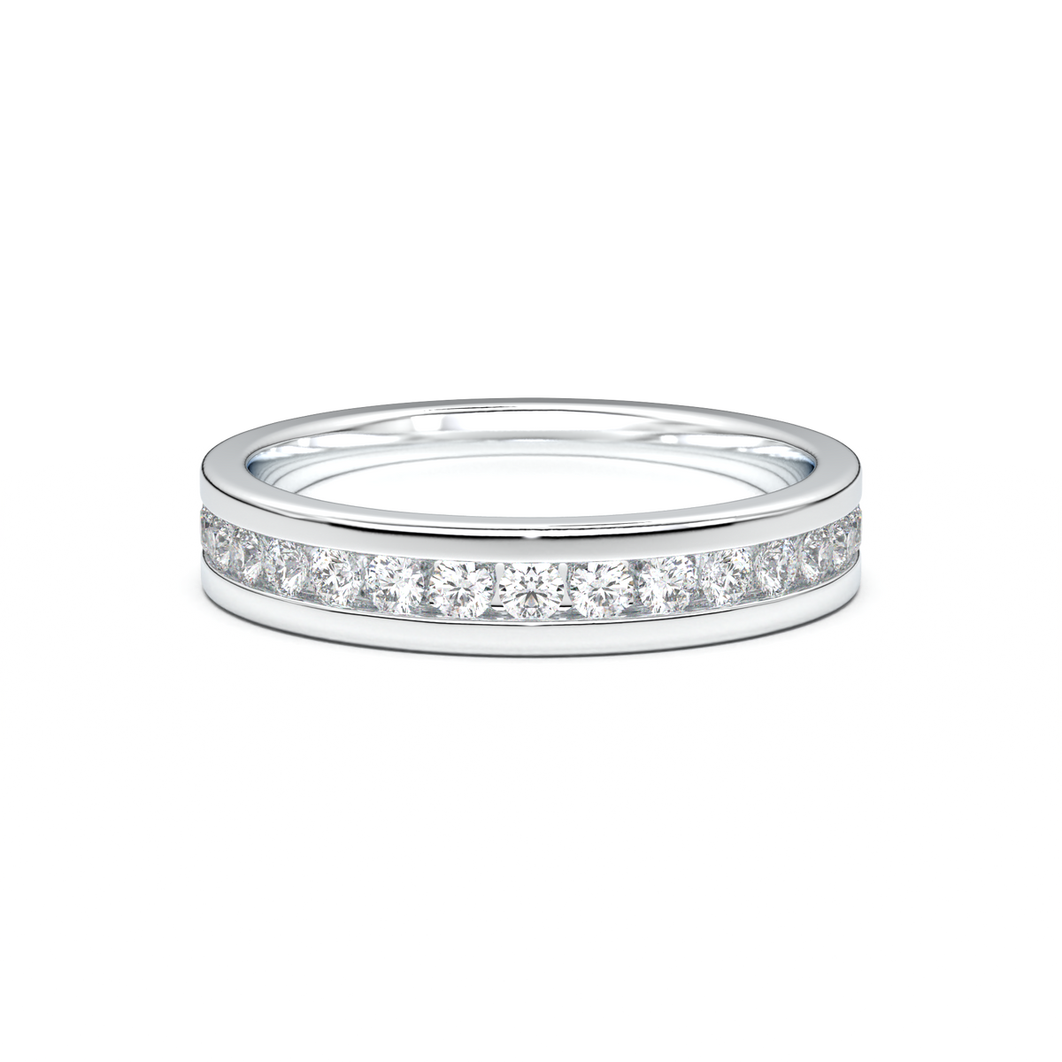 Channel-Set Diamond Men's Band