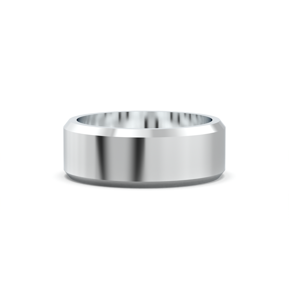 Wide Beveled Men's Band