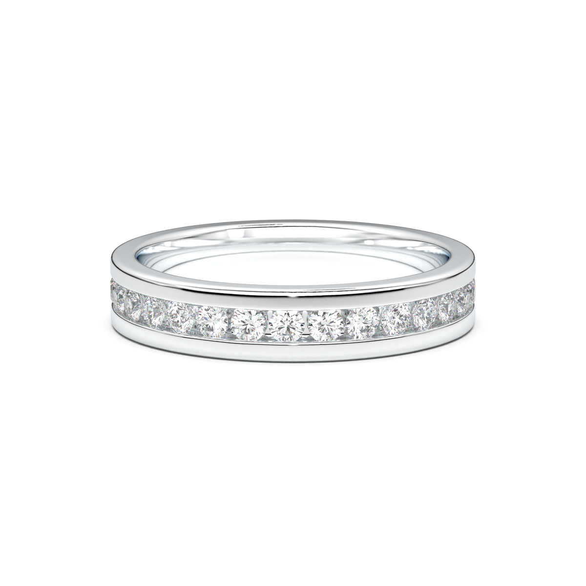 Channel-Set Diamond Men's Band