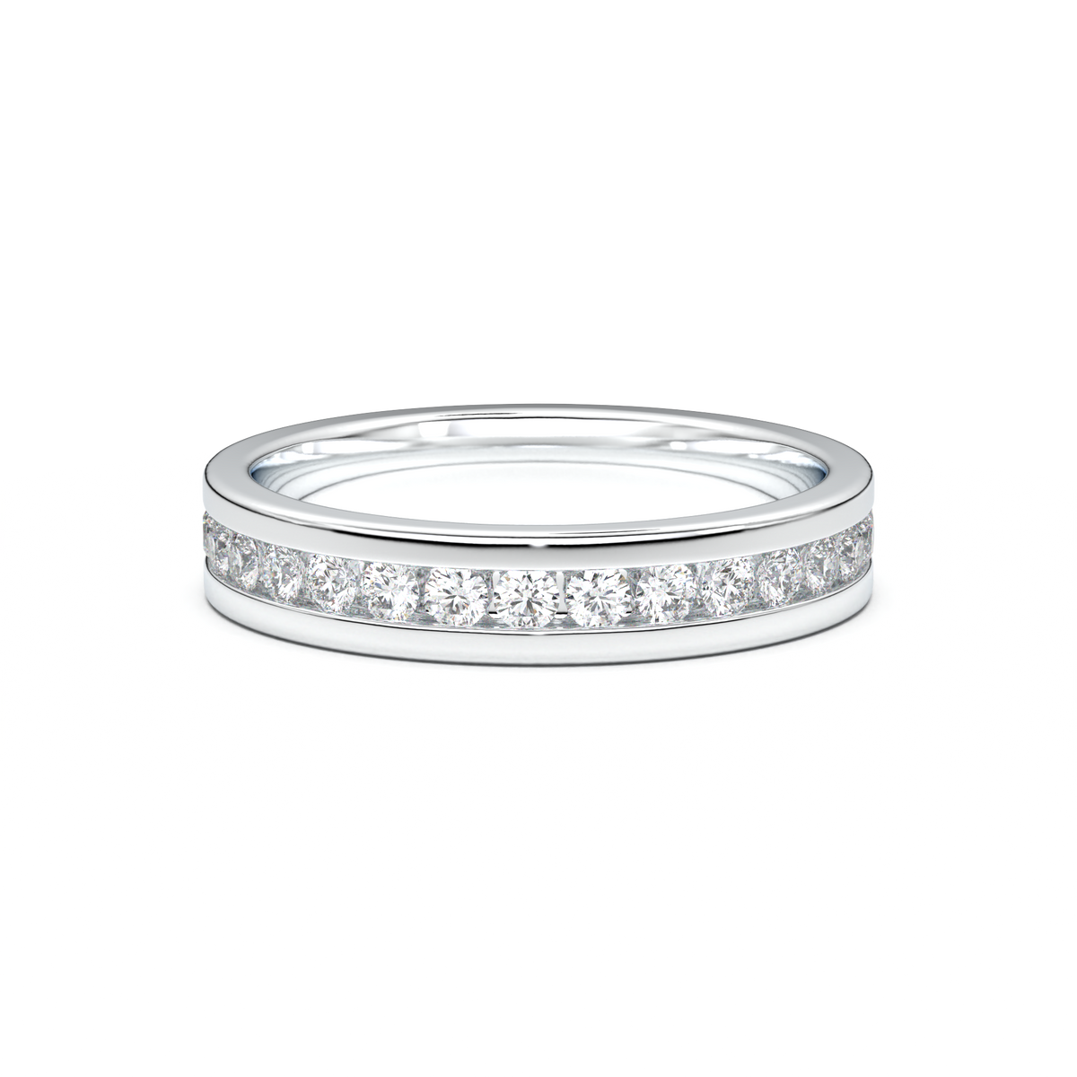 Channel-Set Diamond Men's Band