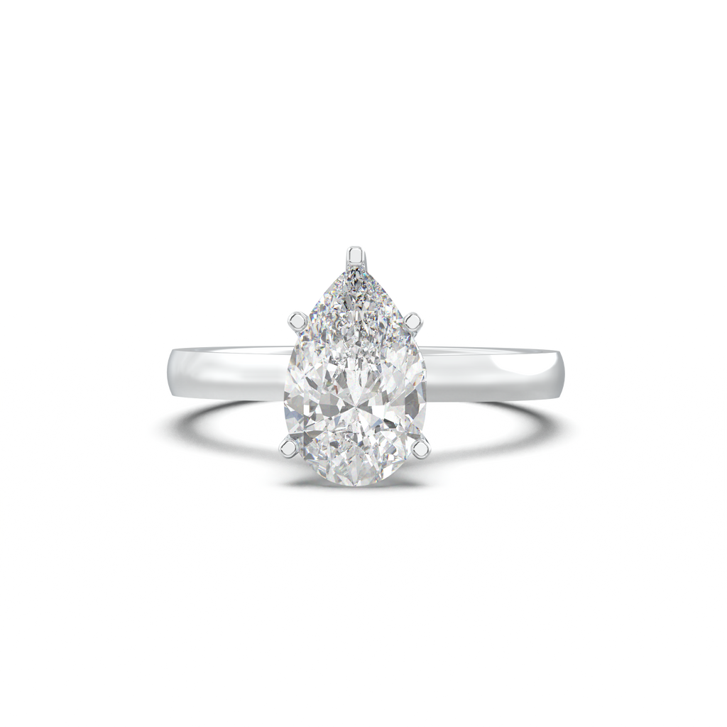 Cushion Hidden Pavé Engagement Ring