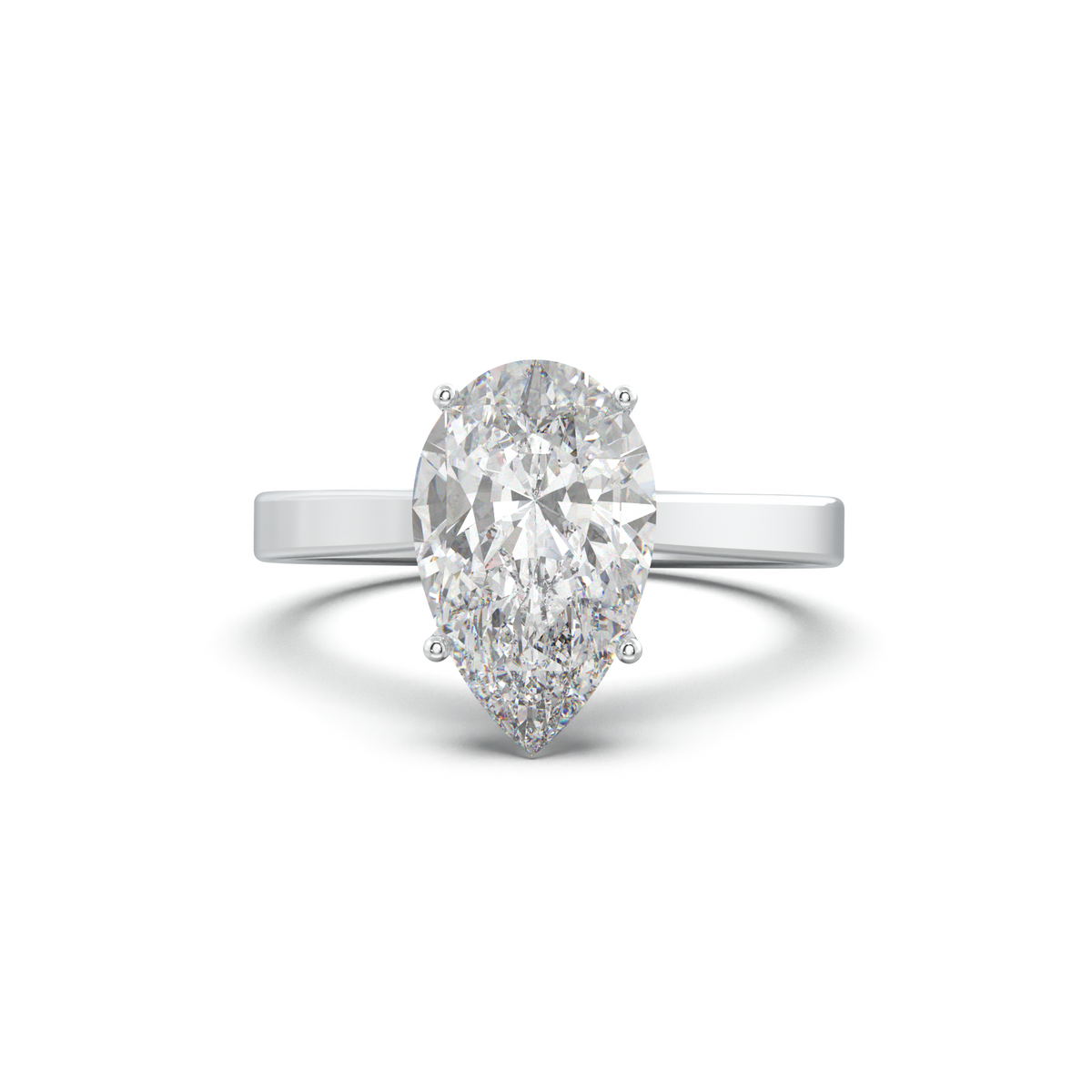 Pear Solitaire Engagement Ring