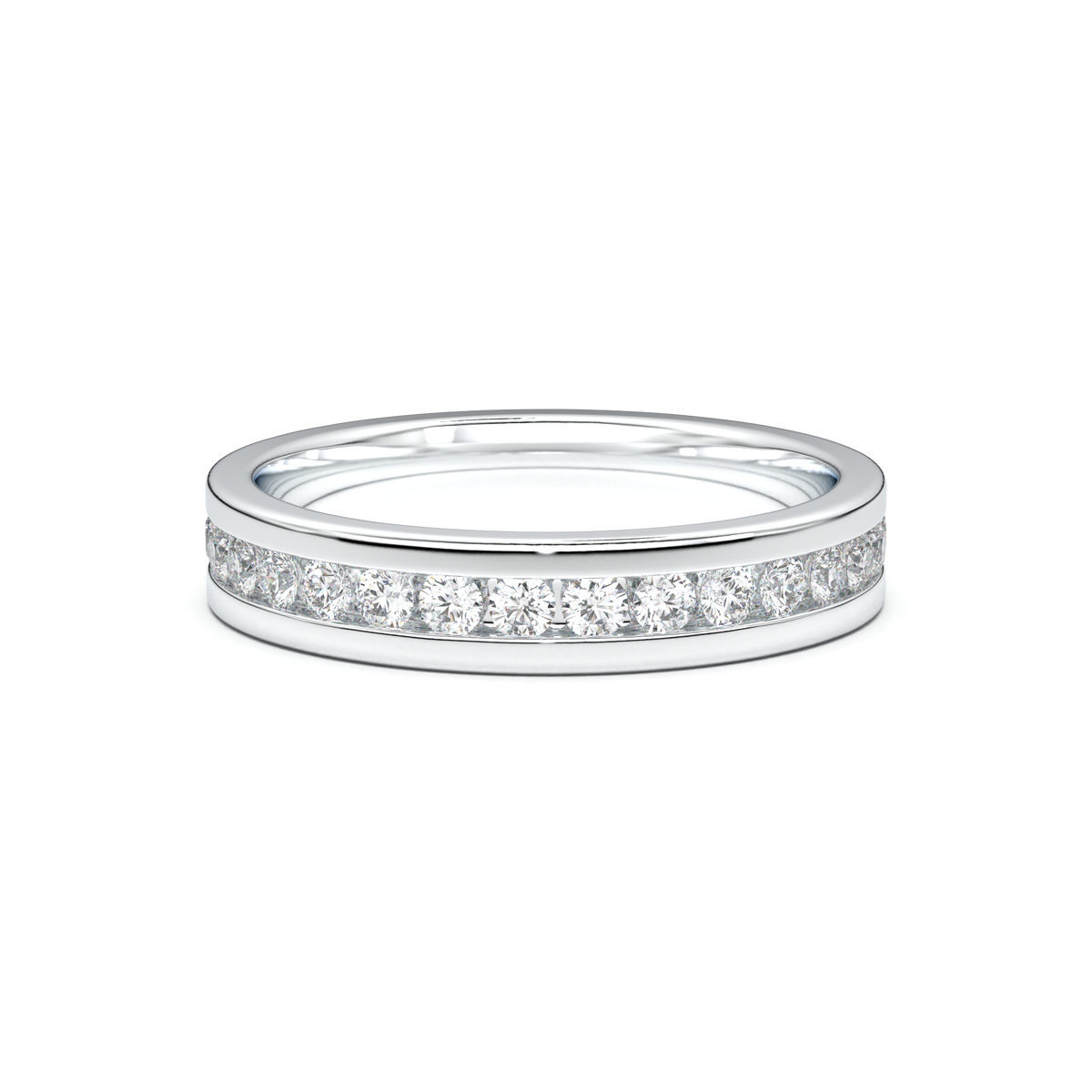 Channel-Set Diamond Men's Band