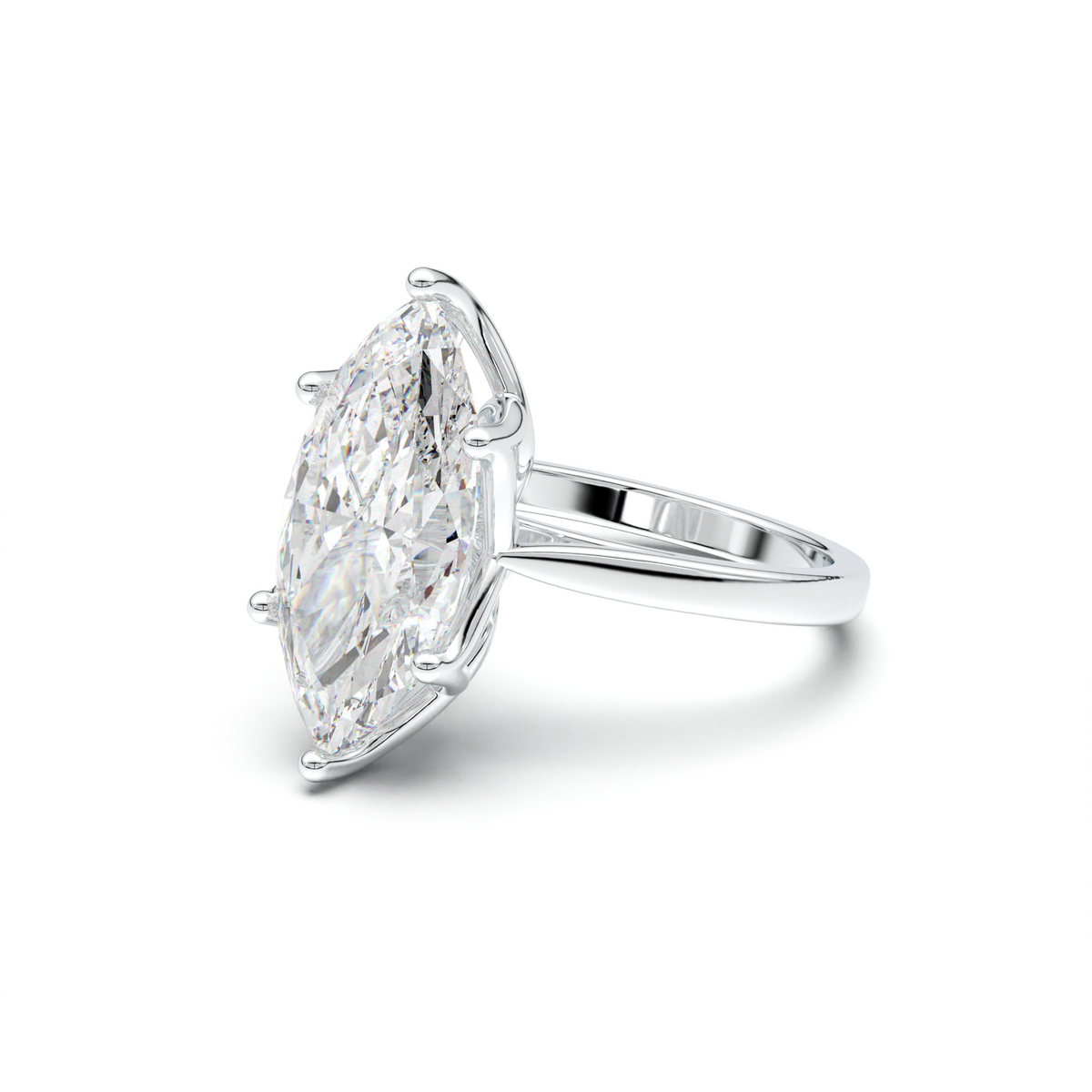 Marquise Solitaire Engagement Ring