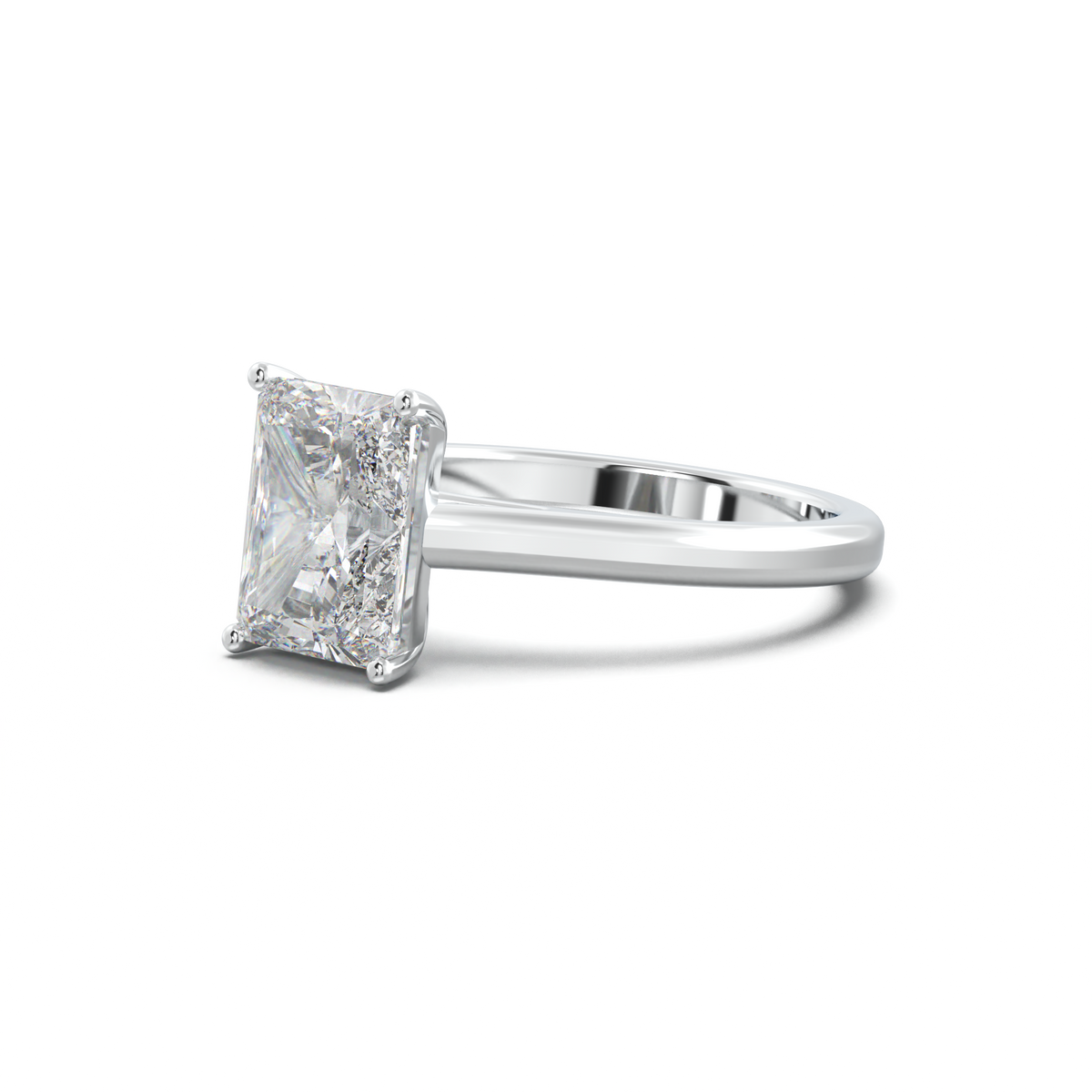 Radiant Solitaire Engagement Ring