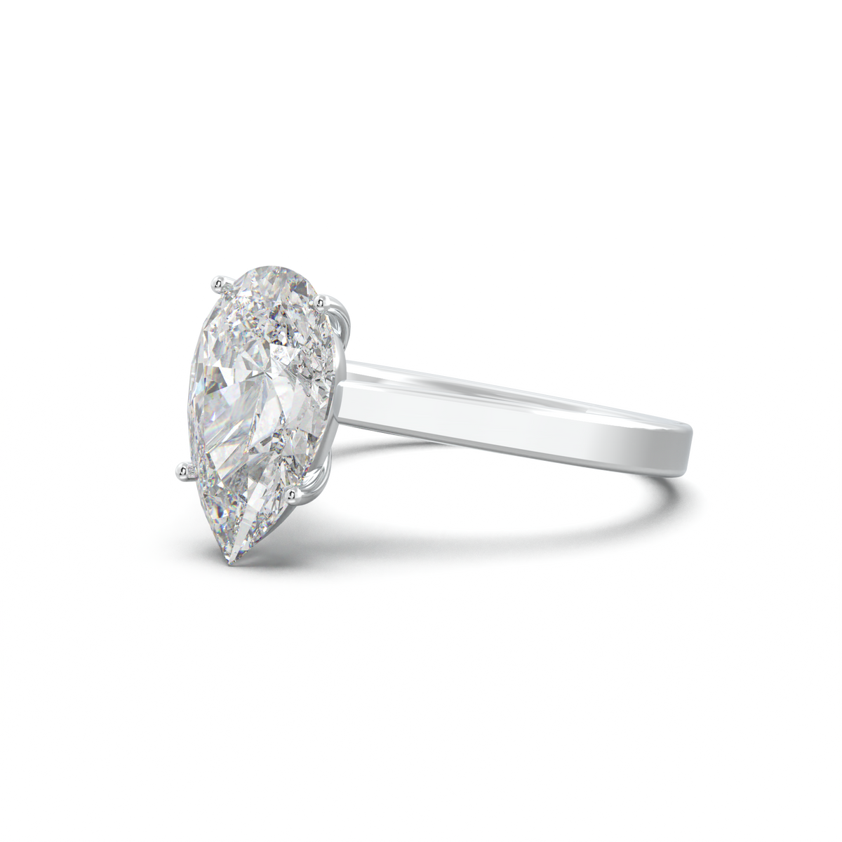 Pear Solitaire Engagement Ring