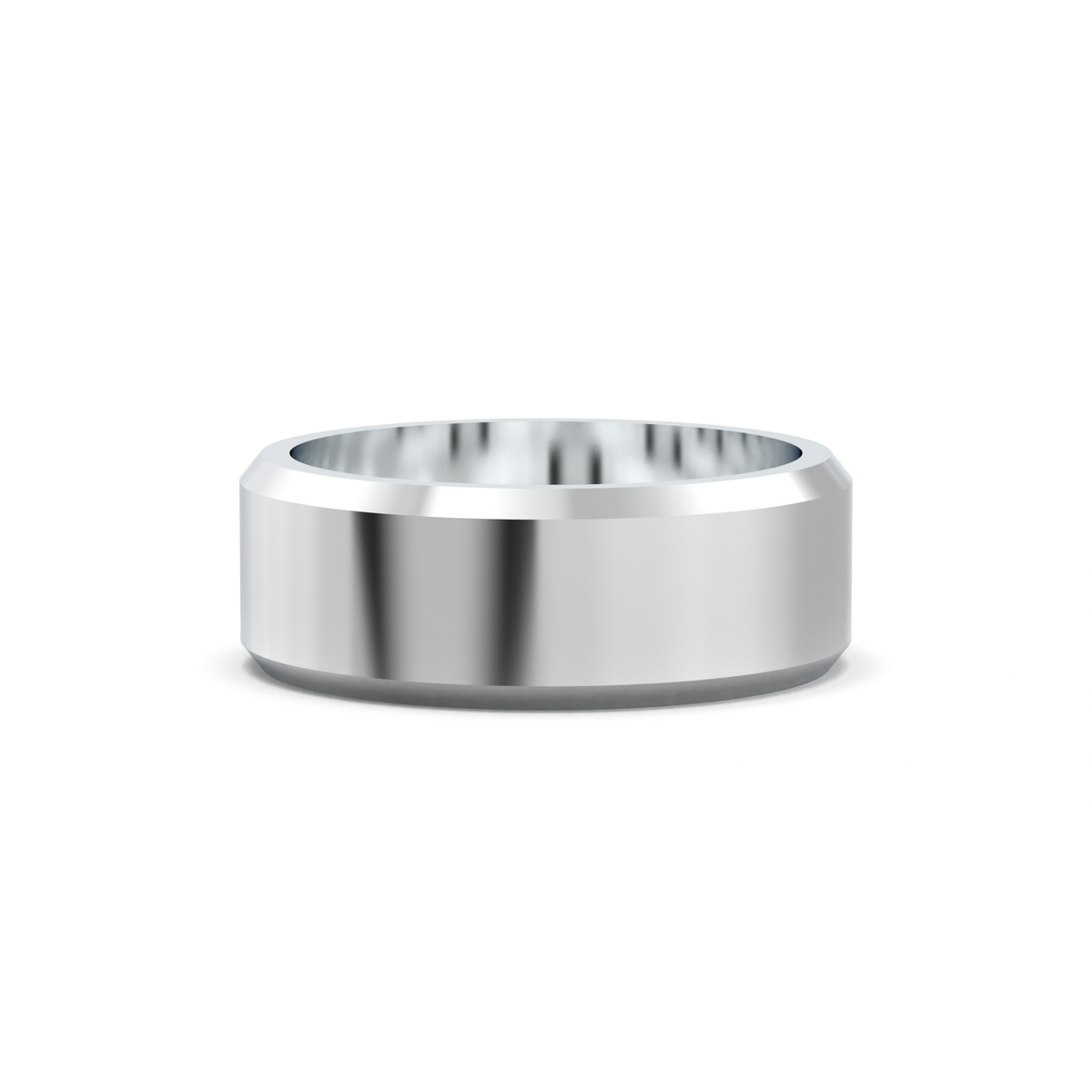 Wide Beveled Men's Band