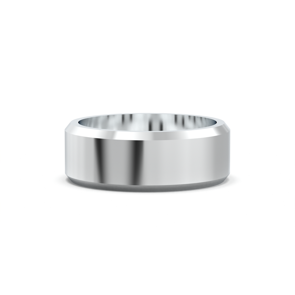 Wide Beveled Men's Band