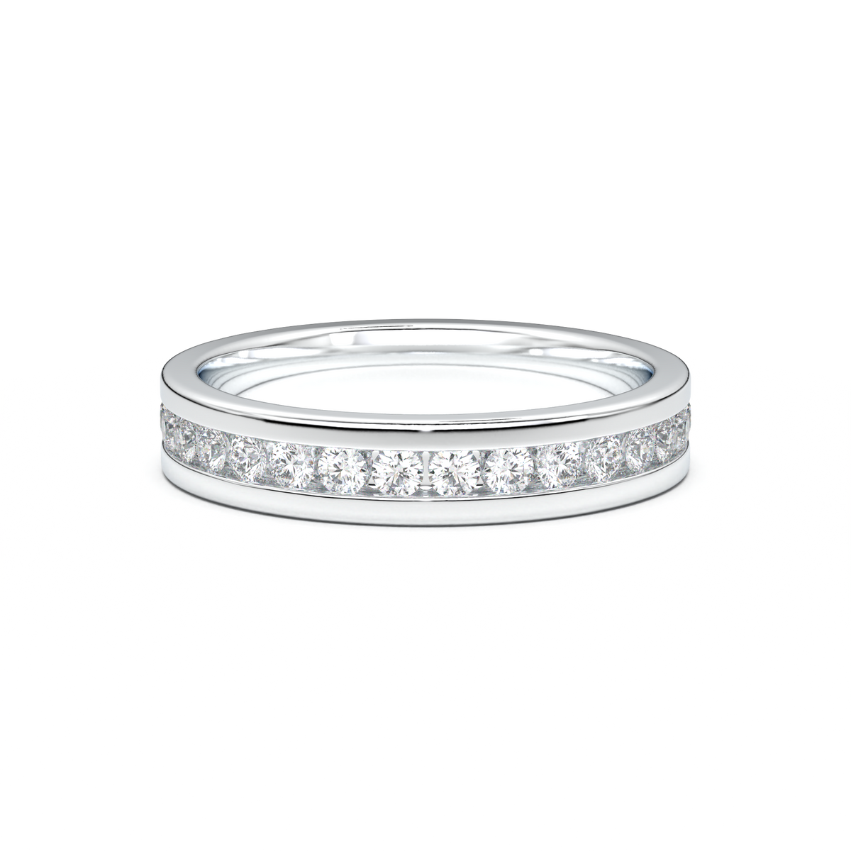 Channel-Set Diamond Men's Band