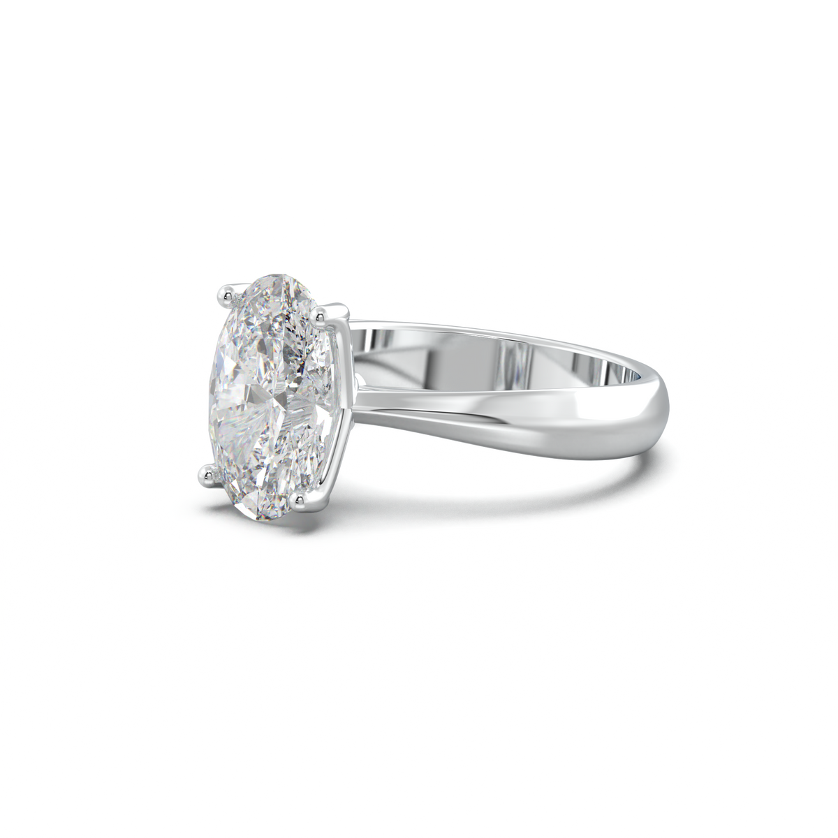 Oval Solitaire Engagement Ring