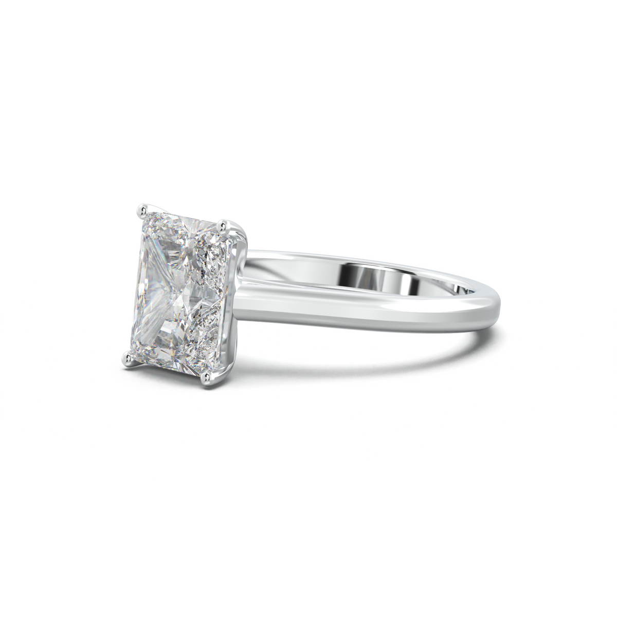 Radiant Solitaire Engagement Ring