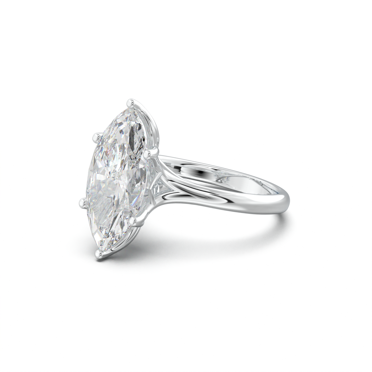 Marquise Solitaire with Hidden Diamond Accent