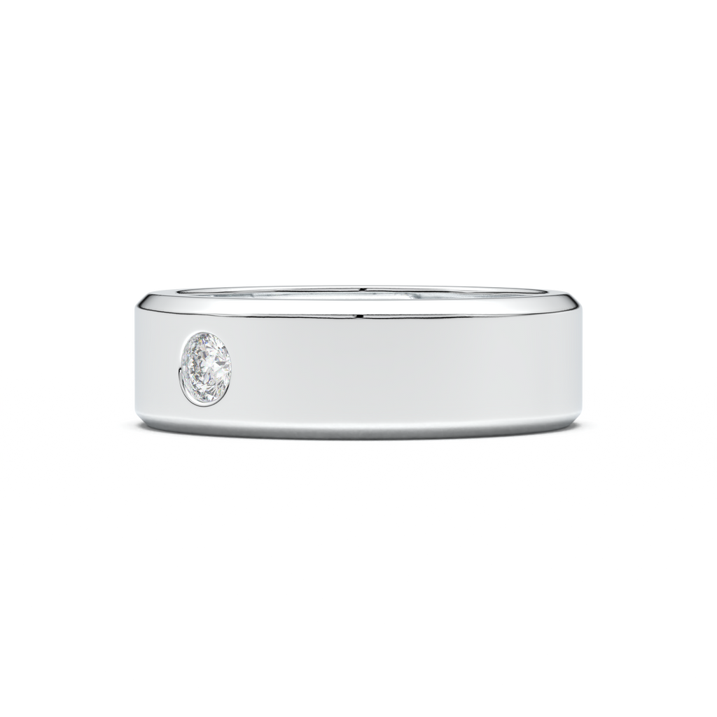 Flush-Set Round Men's Band