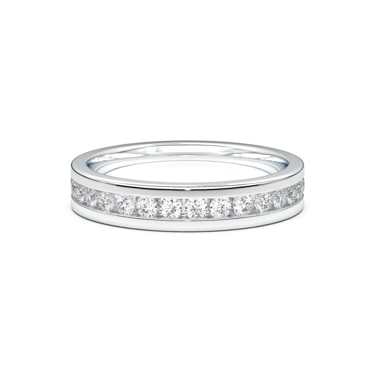 Channel-Set Diamond Men's Band
