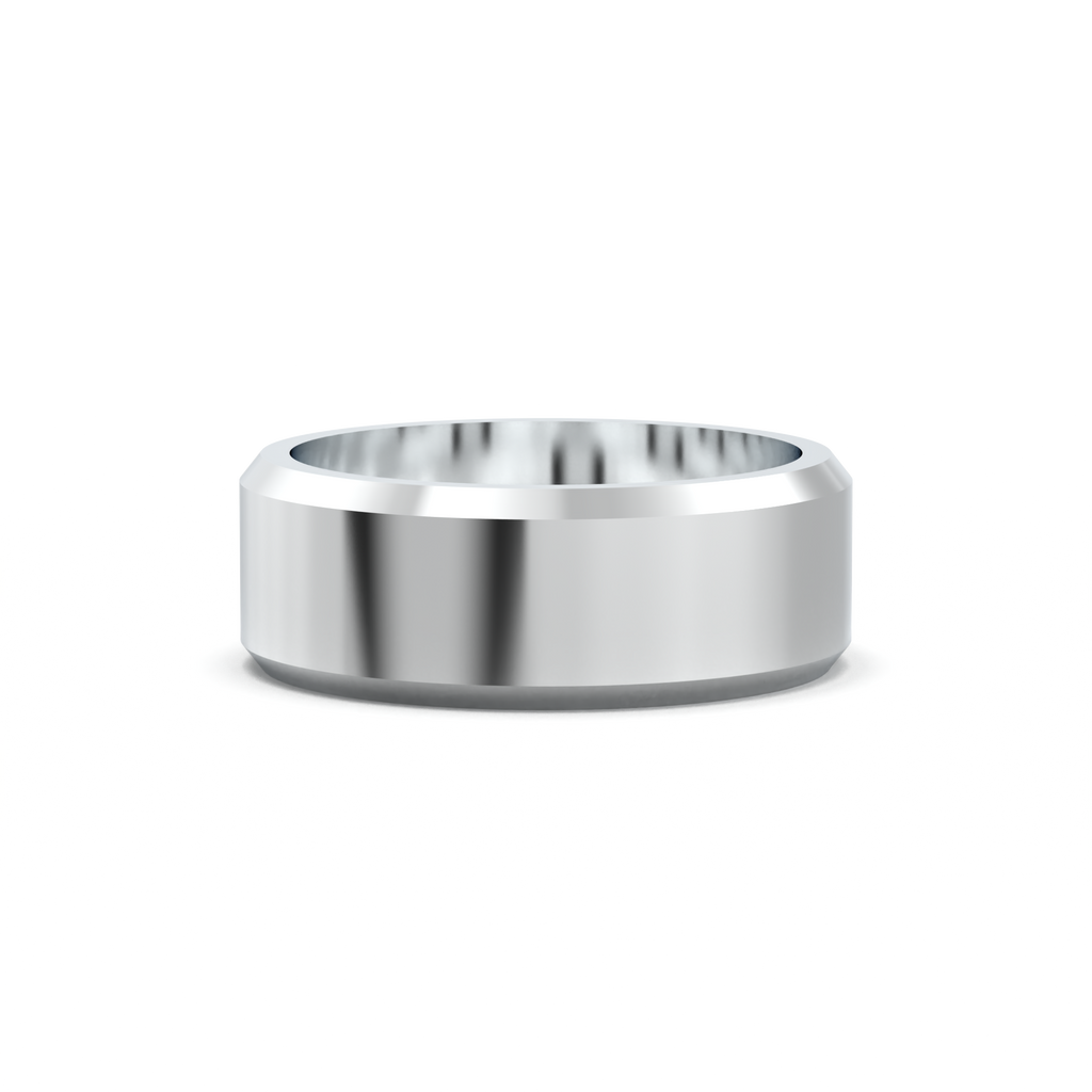 Wide Beveled Men's Band