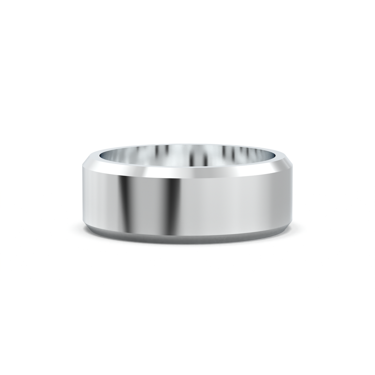Wide Beveled Men's Band