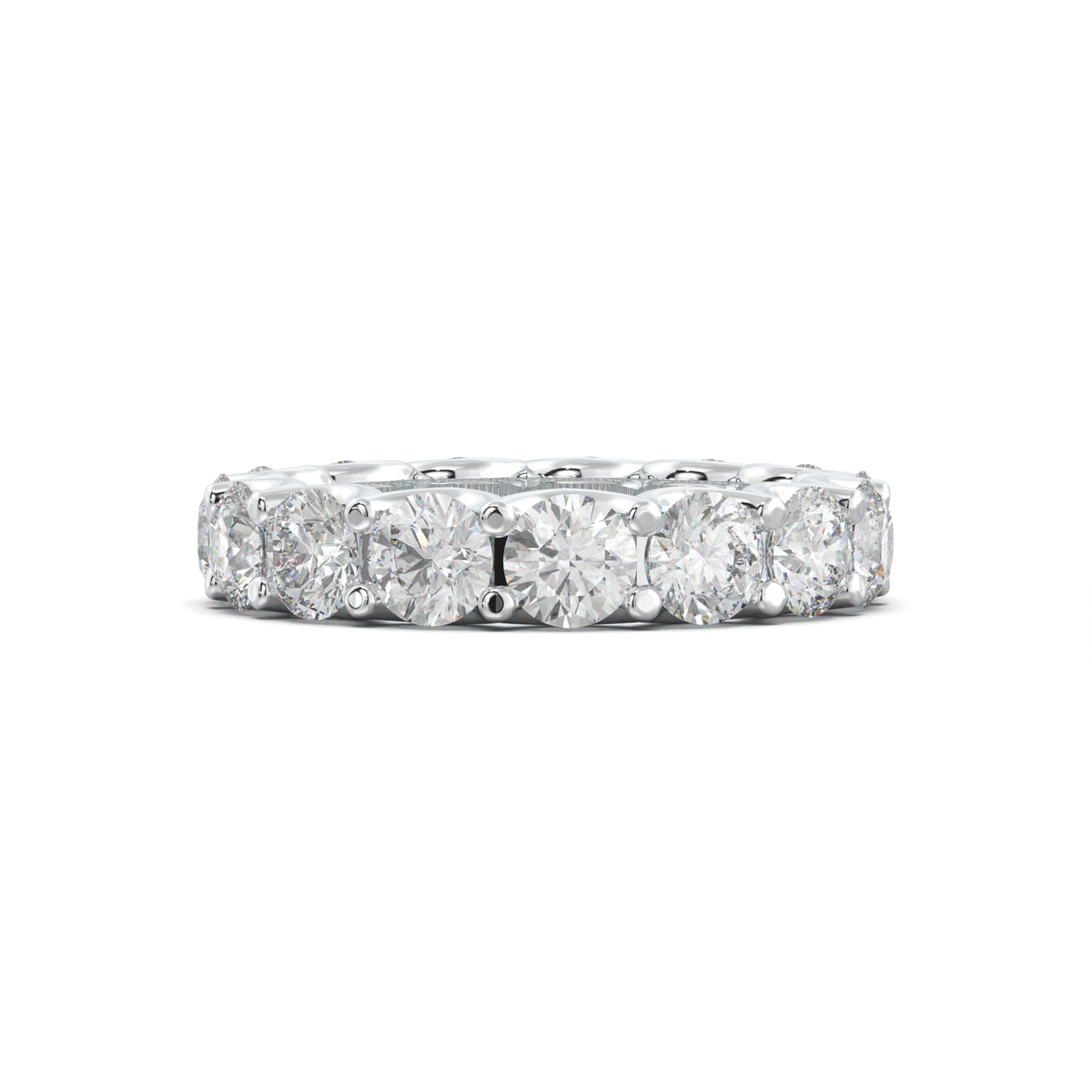 Round Eternity Wedding Band