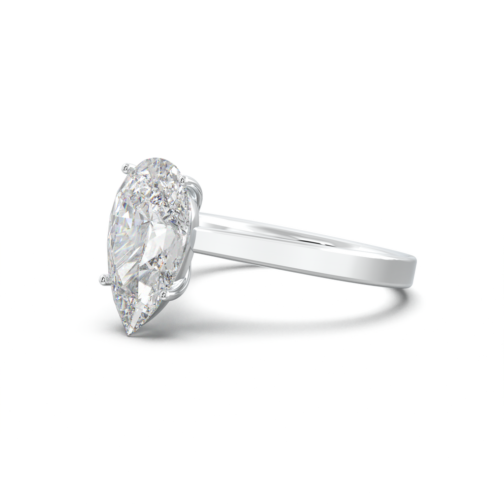 Pear Solitaire Engagement Ring