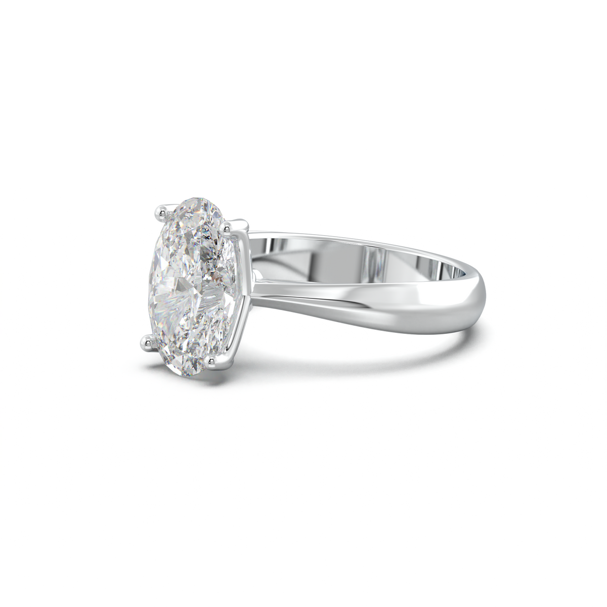 Oval Solitaire Engagement Ring