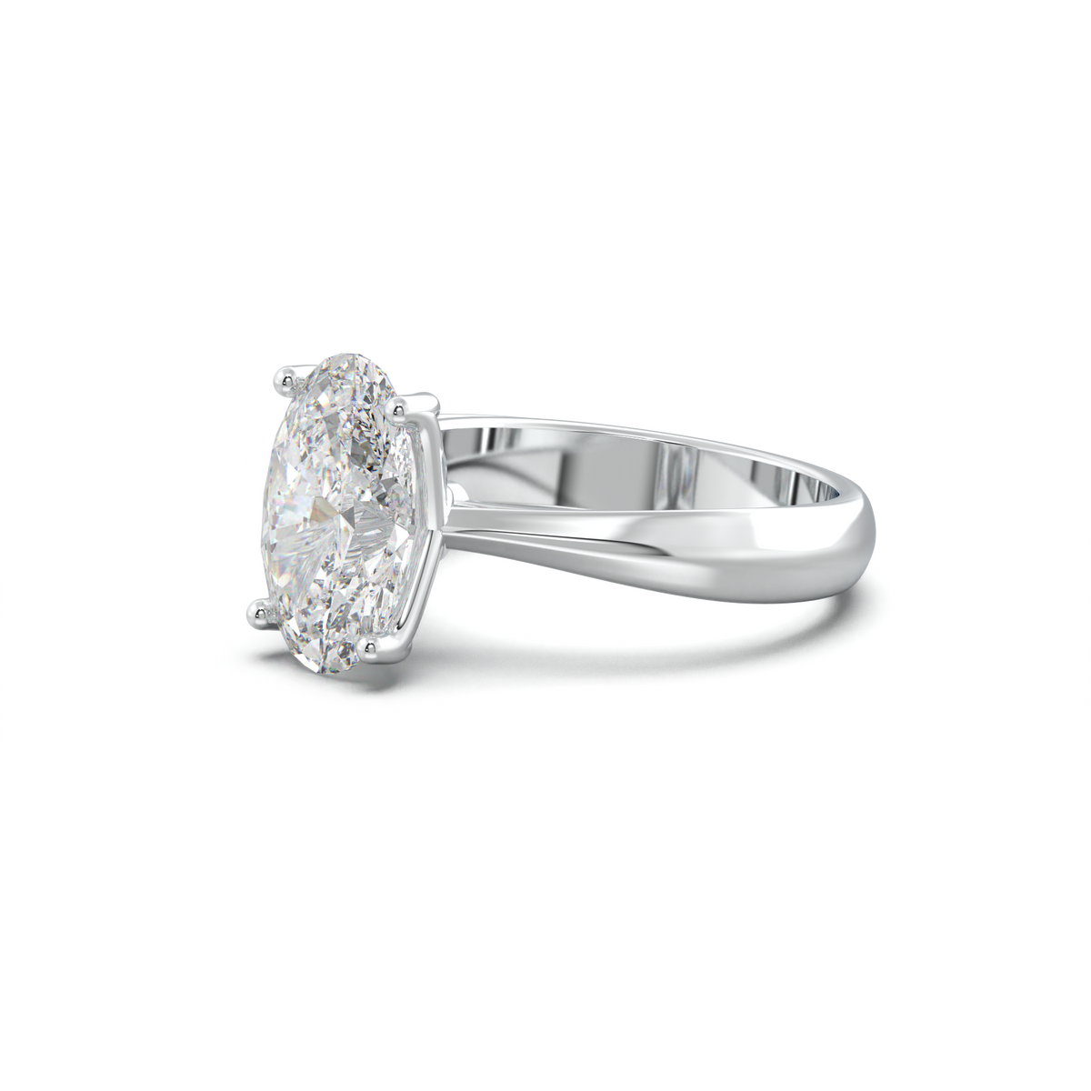 Oval Solitaire Engagement Ring