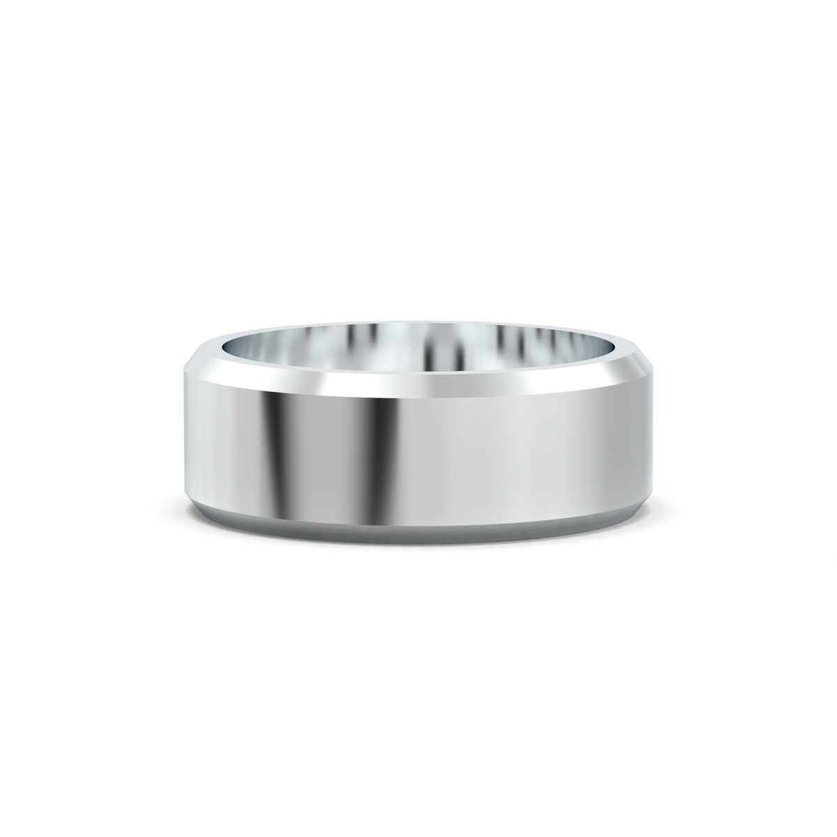 Wide Beveled Men's Band