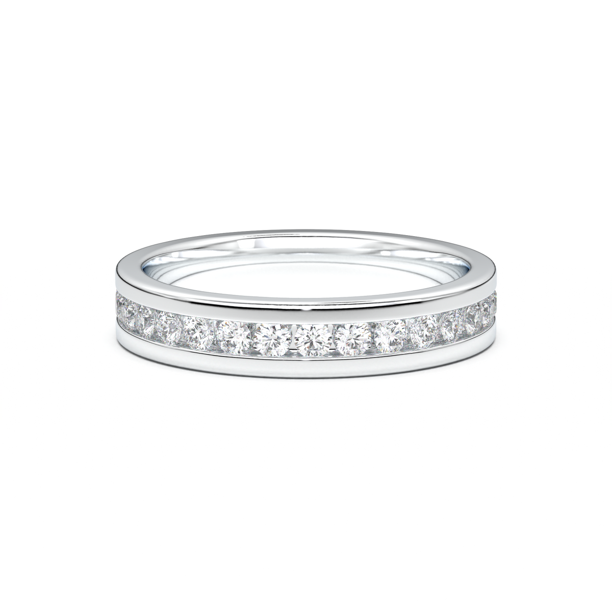 Channel-Set Diamond Men's Band