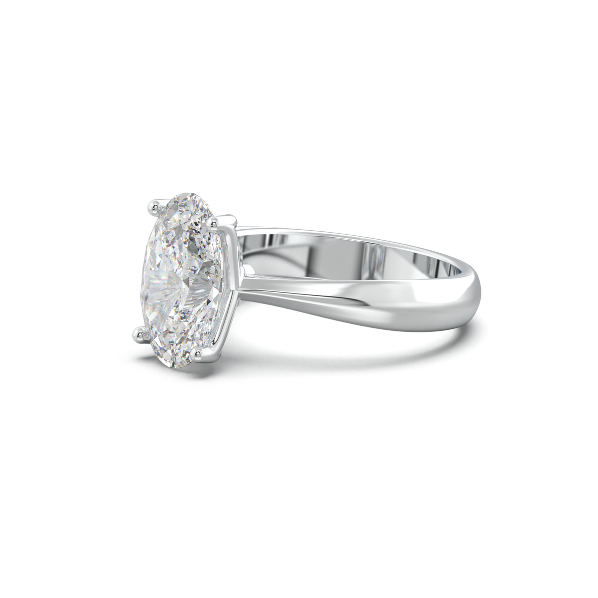 Oval Solitaire Engagement Ring