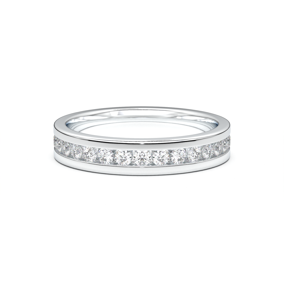 Channel-Set Diamond Men's Band