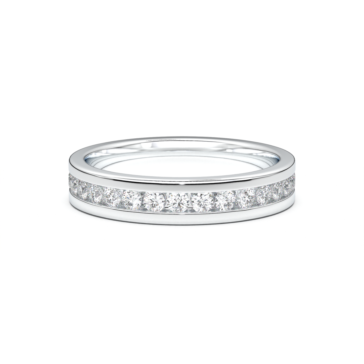 Channel-Set Diamond Men's Band