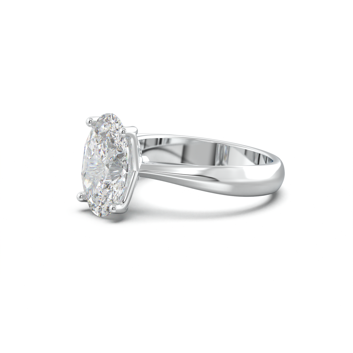 Oval Solitaire Engagement Ring