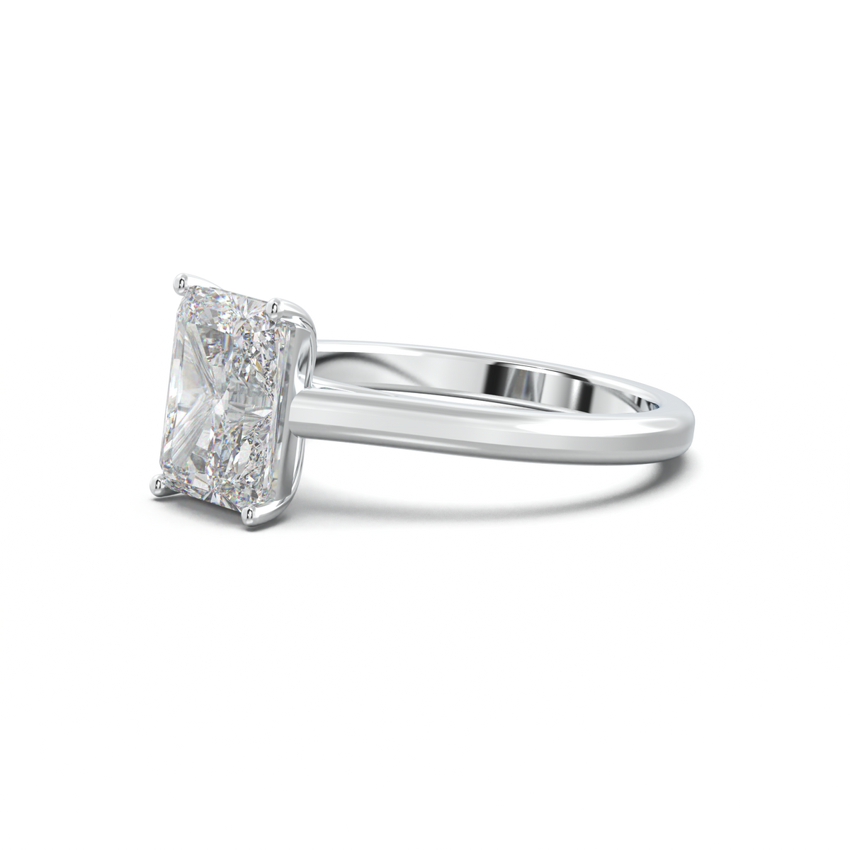 Radiant Solitaire Engagement Ring