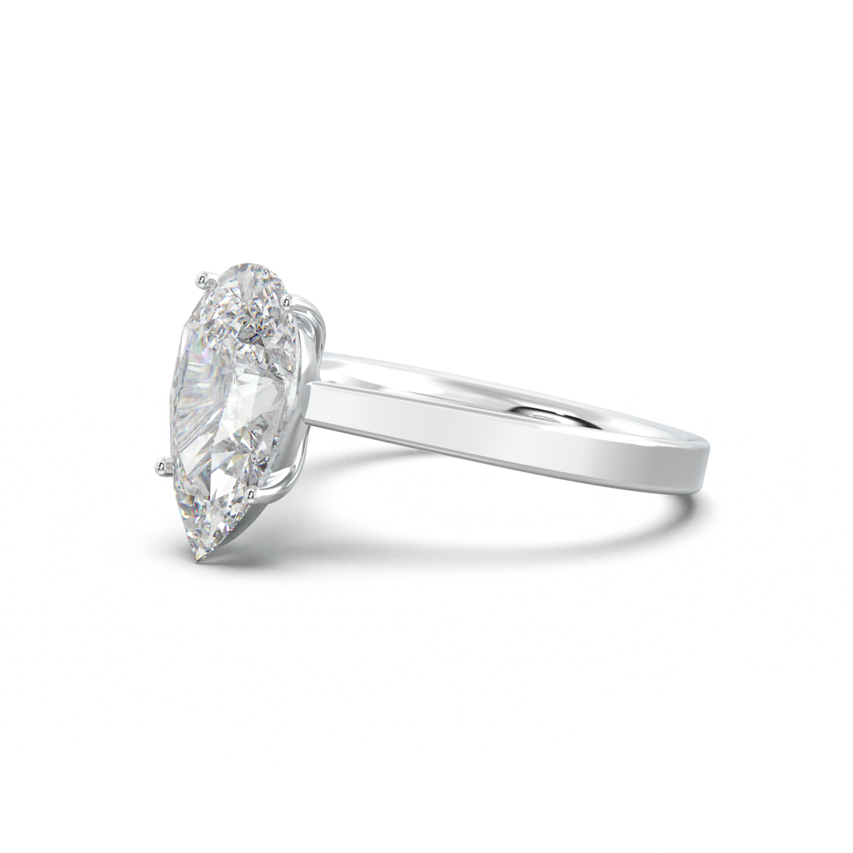 Pear Solitaire Engagement Ring