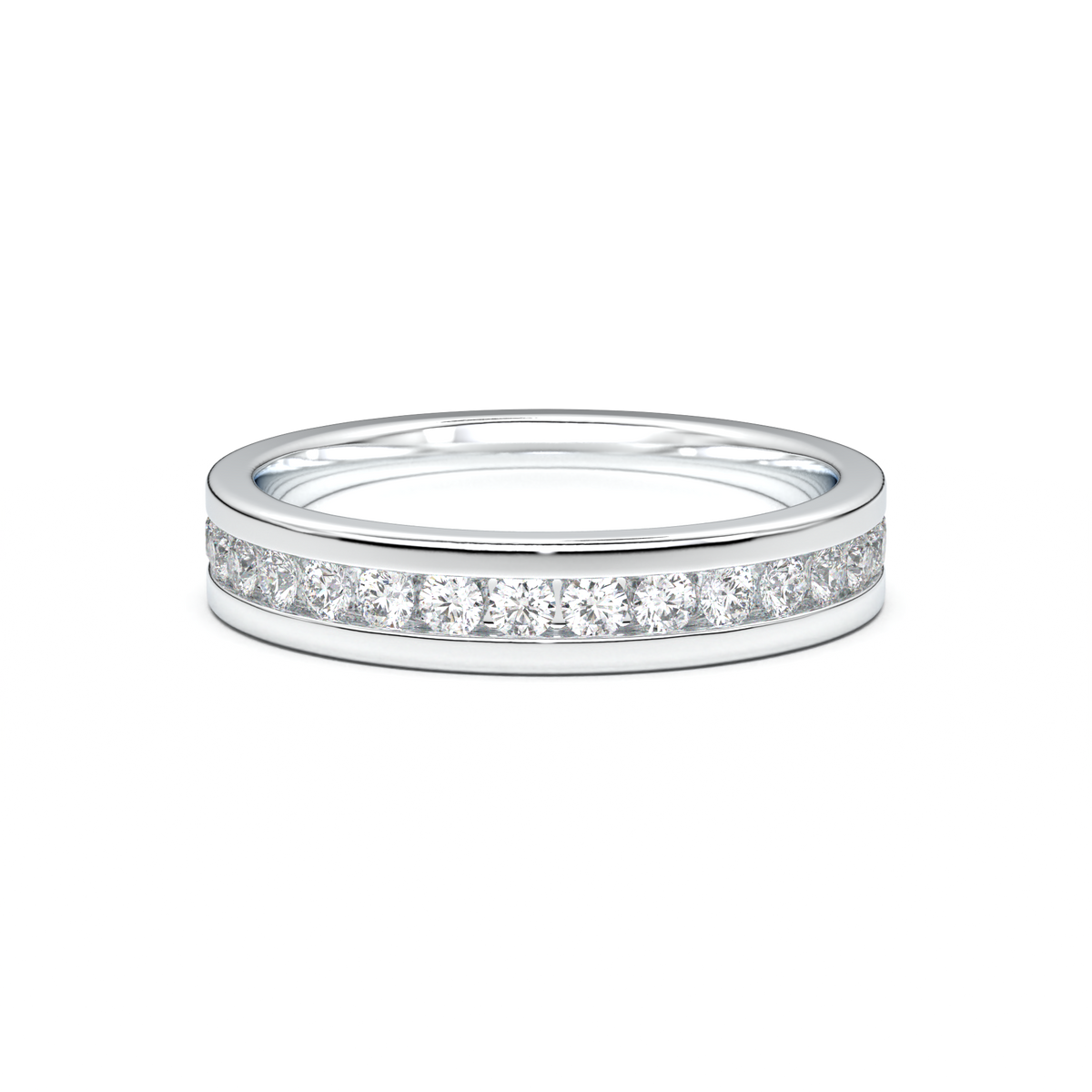 Channel-Set Diamond Men's Band
