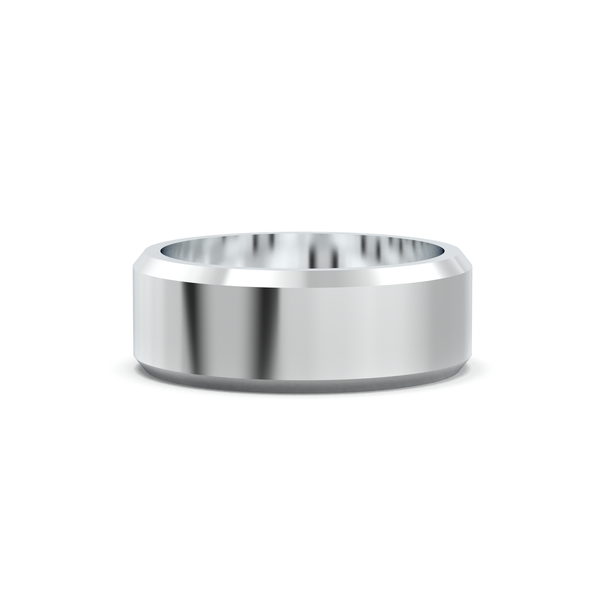 Wide Beveled Men's Band