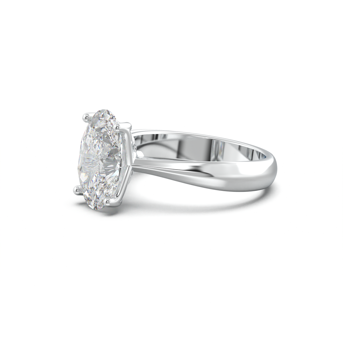 Oval Solitaire Engagement Ring