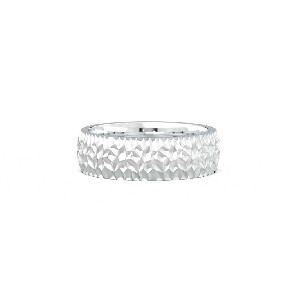 Hammered Texture Men's Band