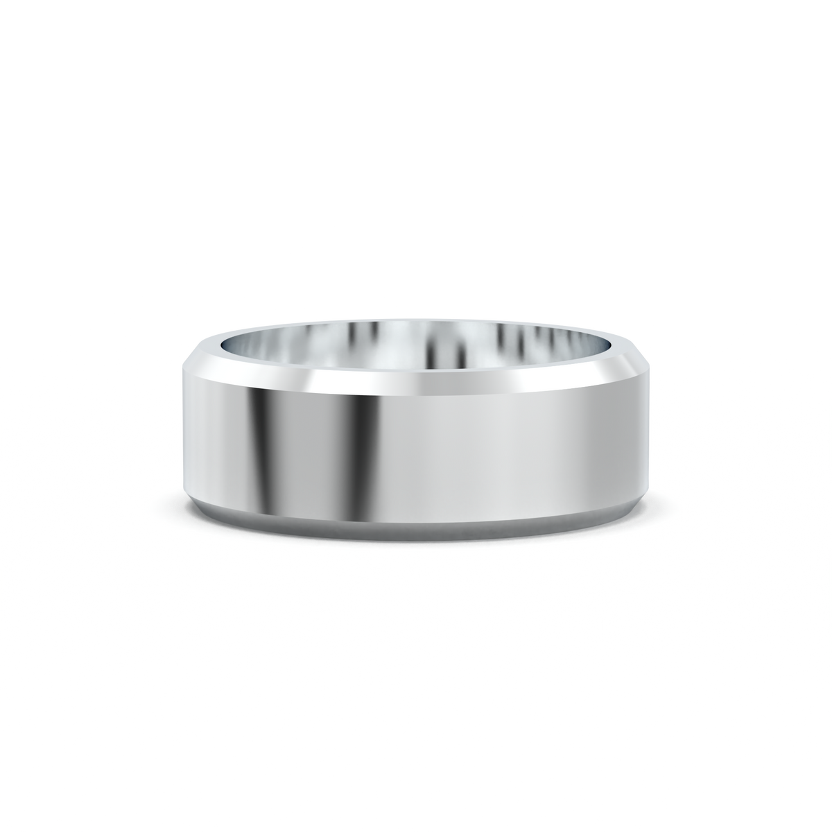 Wide Beveled Men's Band