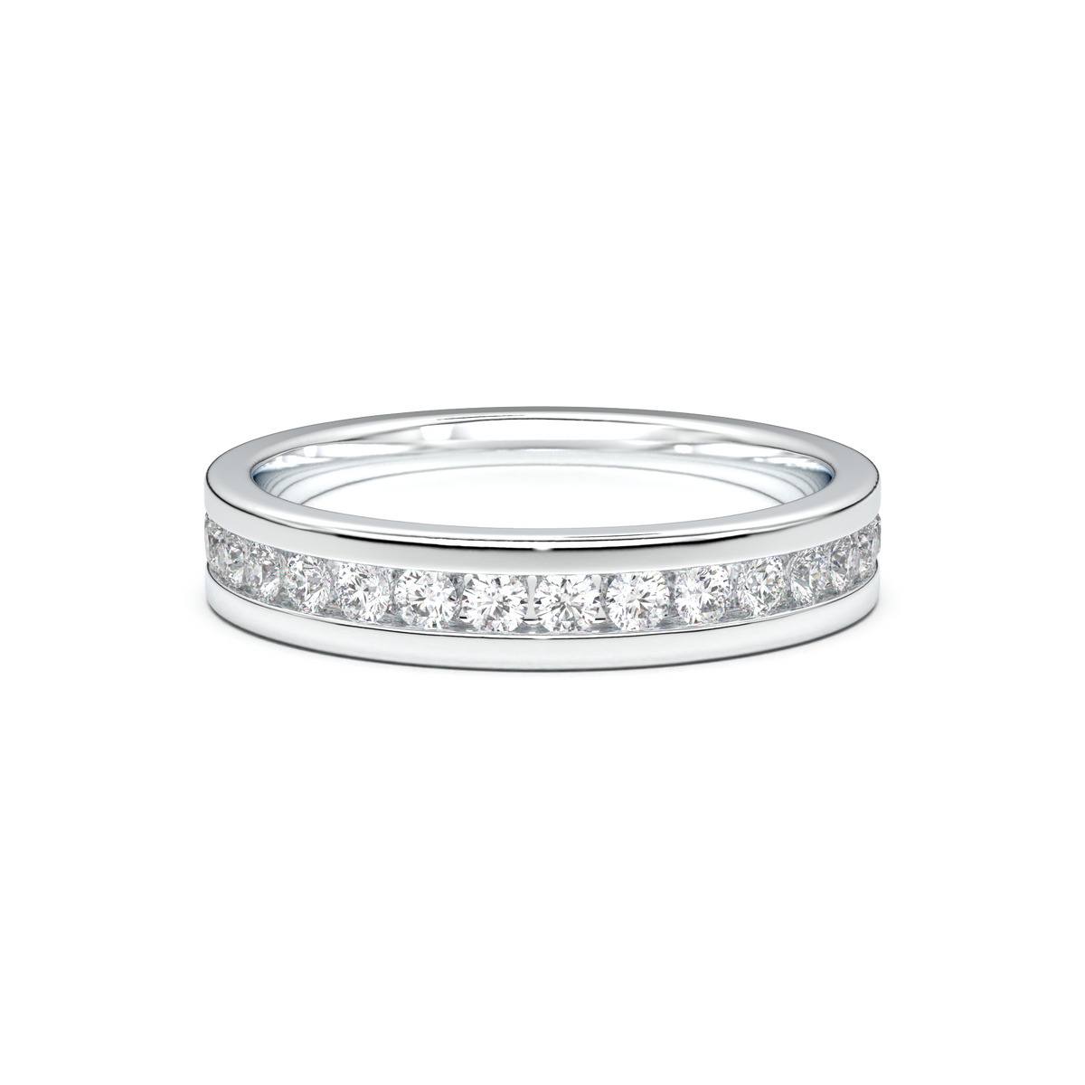 Channel-Set Diamond Men's Band