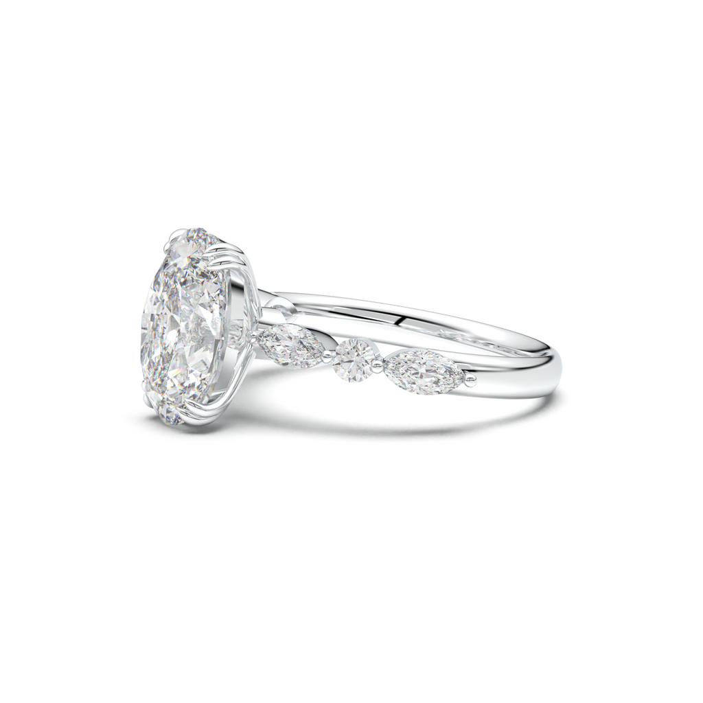 Oval Mixed-Shape Engagement Ring