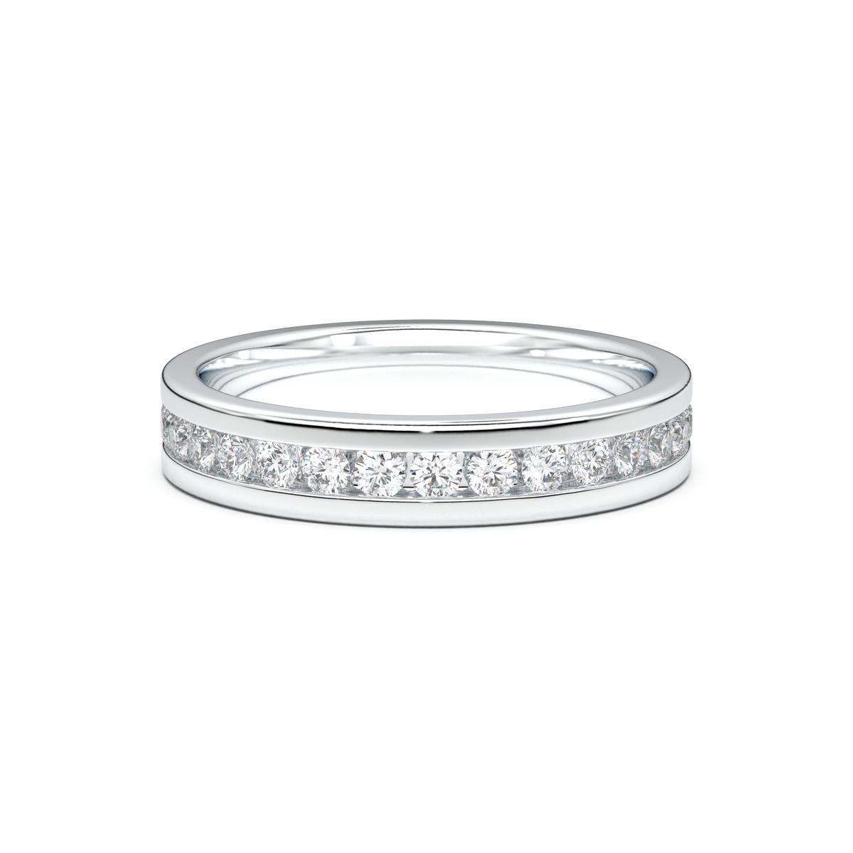 Channel-Set Diamond Men's Band