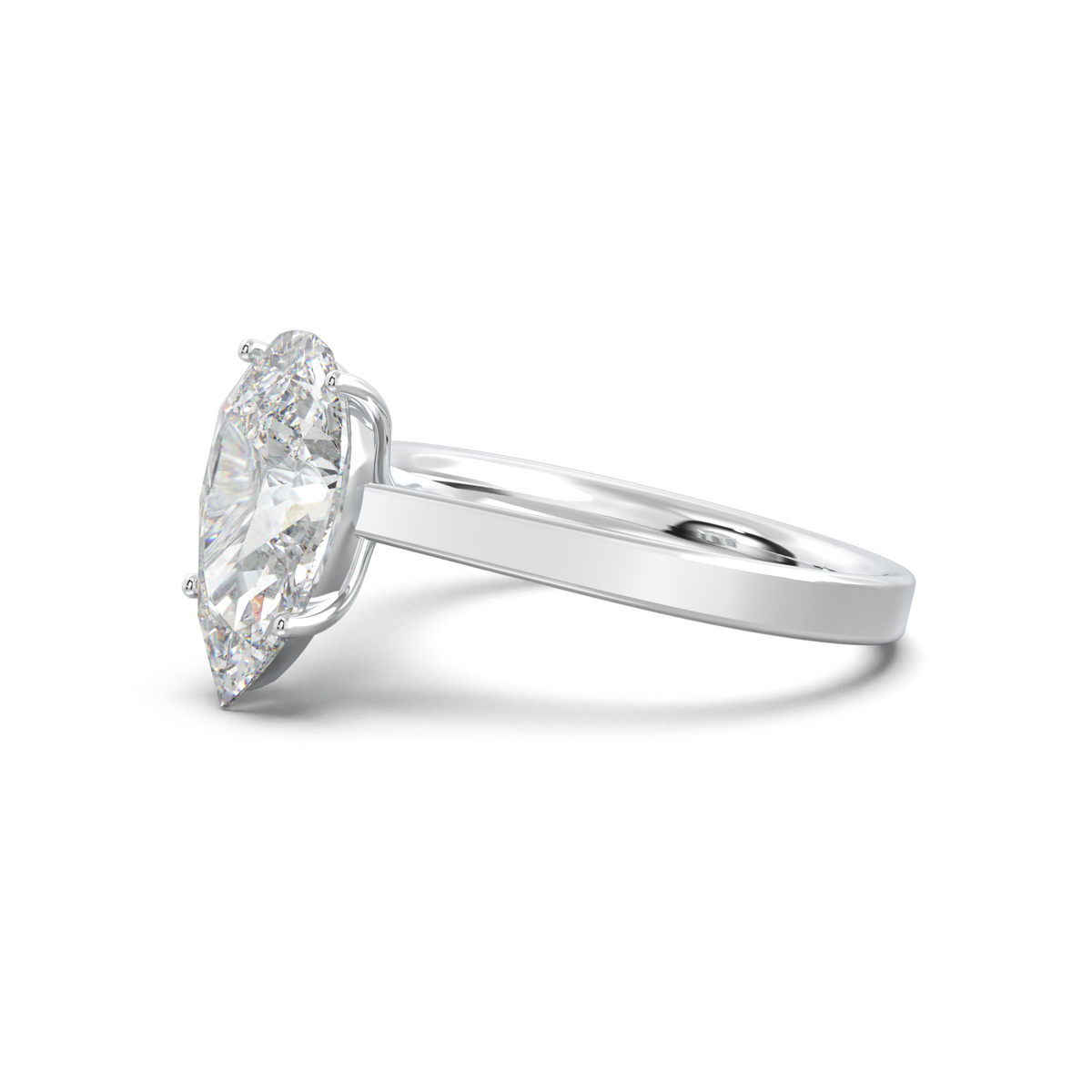 Pear Solitaire Engagement Ring