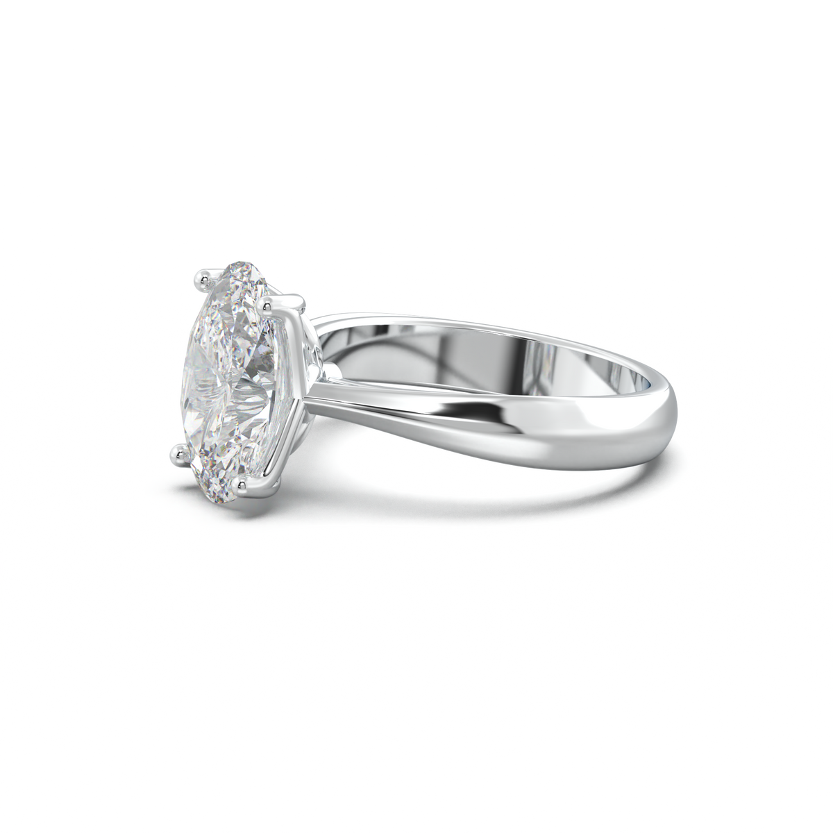 Oval Solitaire Engagement Ring