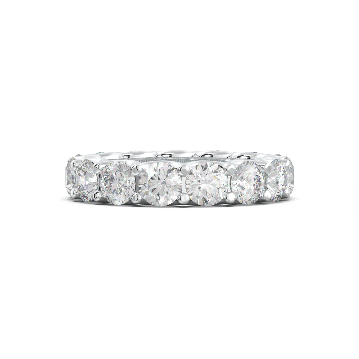 Round Eternity Wedding Band